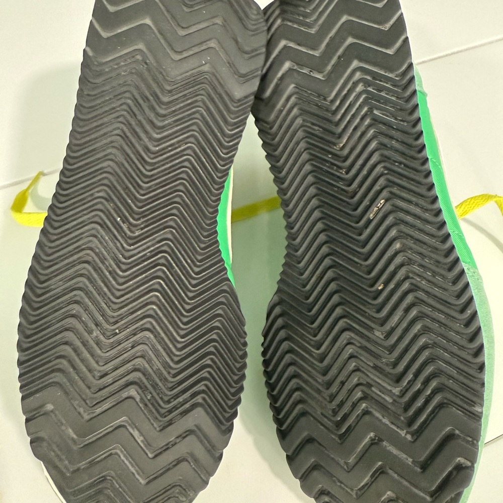 Nike Green and Yellow Sneakers with White Swoosh - Picture 7 of 8